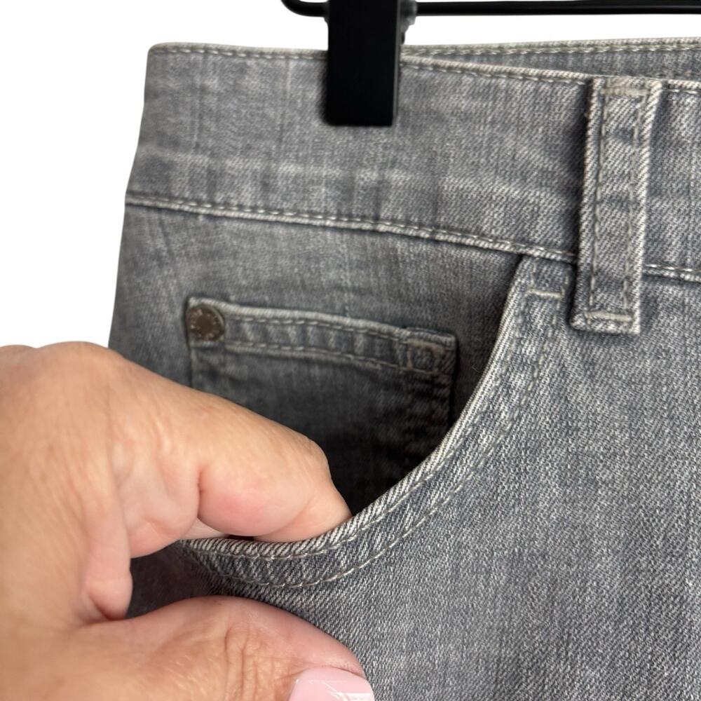 Zadig Voltaire Womens Denim Skirt Medium 38 Gray Raw Hem Mini Boho Festival - Picture 3 of 8